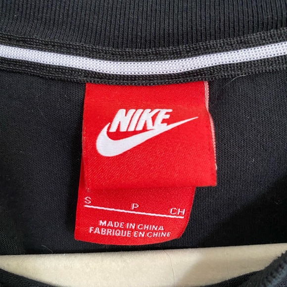 Nike Just Do It Black and White Jersey Size S - Picture 2 of 3